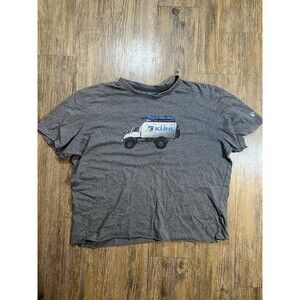 Kuhl T-Shirt Womens Size XL Gray Cropped  S/S Crew Neck Casual Travel Outdoor